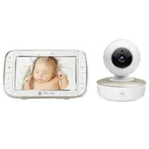 Monitor de Bebê Motorola VM855 720P Wi-Fi 2.4GHZ 5" Branco