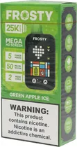 Vape Descartável Frosty Mega HD Green Apple Ice - 25000 Puffs