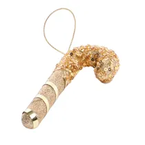 Bastão de Natal Pendurado 13 CM Dourado