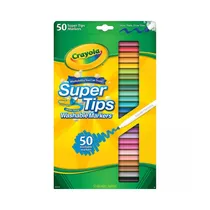 Marcadores Lavables Crayola Super Tips 58-5050 50 Unidades