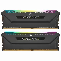 Memória Corsair Vengeance, RGB Pro SL, DDR4 16GB (2X8GB), 3200MHZ, CMH16GX4M2E3200C16, Preto