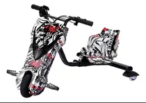 Triciclo Elétrico Infantil Scooter Karting Drift Amarelo