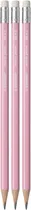 Lápis Grafite Stabilo Swano Pastel HB-2 - Rosa (3 Unidades)