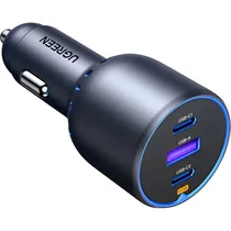 Carregador para Carro Ugreen EC703 USB-C / USB-A 75 W - Preto