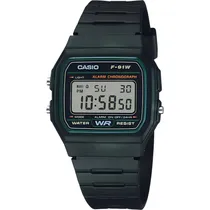 Relógio Casio F-91W-3DG Masculino - Preto/Verde