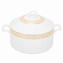 Sopeira de Porcelana com Detalhes Dourados