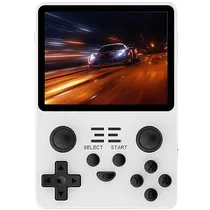 Console Portátil Powkiddy RGB20S 64GB de 3.5" com 10.000 Jogos - Branco