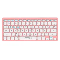 Teclado FTX FTXB1000 Ultra Slim Sem Fio Espanhol - Rosa  Teclado FTX...