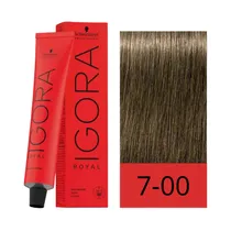 Crema de Coloración Schwarzkopf Igora Royal 7-00 Rubio Medio Intenso 60GR