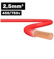 Cabo Flexsil 450/750V 1*2.5MM 100M Vermelho