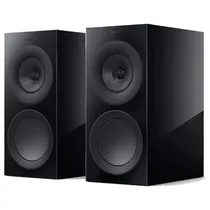 Caixa de Som Kef R3 Meta Bookshelf Black Gloss 3VIAS Par