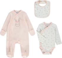 Conjunto para Bebe Orchestra HB00ZM-Roc - (3 Pecas) Macacao/Babador/Body