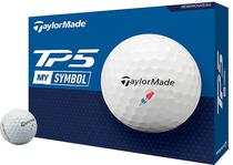 Bola de Golfe Taylormade TP5 MY Symbol Rocket Pop - Branco (12 Unidades)