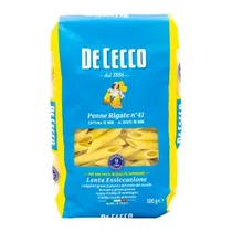 Macarrão de Cecco Penne Rigate N41 500G