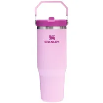 Garrafa Térmico Stanley The Iceflow Flip Straw Tumbler de 887 ML - Cherry Blossom