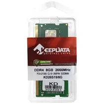 Memória Ram para Notebook 8GB Keepdata KD26S19/8G DDR4 de 2666MHZ