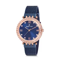Relógio Analógico Feminino Daniel Klein Premium DK12078-5 - Azul e Dourado