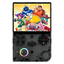 Console Portatil Anbernic RG40XX V 64GB Tela 4.0" 5000 Jogos - Preto Transparente