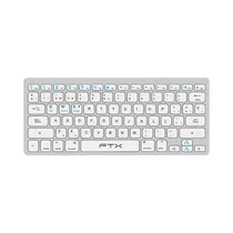 Teclado Inalambrico FTX FTXB1000 Slim Plata (Portugues)