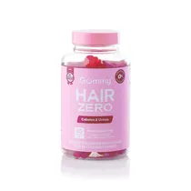 Gummy Vitamina Hair Zero Cabelos & Unhas Zero Azucar 180G 60 Unid. Plastico Rosado