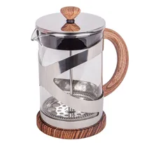 Cafeteira de Prensa Francesa Em Vidro e Aço Inoxidável 800ML