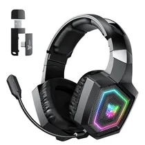 Fone de Ouvido Onikuma Gaming GT806 Bluetooth/ 2.4G/ Wired/ Mic/ RGB - Black