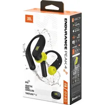 Fone de Ouvido JBL Endurance Peak 4 Bluetooth - Preto / Amarelo