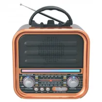 Megastar Radio Portatil RX720BTG AM/FM/TV/SW de 4 Bandas Dorado