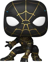 Boneco Spider-Man Black & Gold Suit - Spider-Man No Way Home - Funko Pop! 911