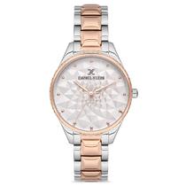 Relogio Analogico Feminino Daniel Klein DK.1.12684-6 Premium Ladies / Pulseira de Aco Inoxidavel - Prata/Rose Gold