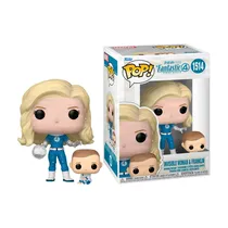 Funko Pop Marvel The Fantastic 4 First Steps - Invisible Woman & Franklin 1514  Funko Pop M...