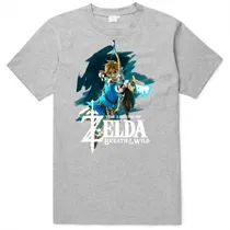 Camiseta BWD-2610 Zelda Breath Of The Wild Gray **Small**