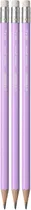 Lápis Grafite Stabilo Swano Pastel HB-2 - Roxo (3 Unidades)