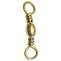 Marine Pesca Accesorios Brass Barrel Swivel CT Acero Inoxidable 11" Dorado