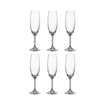 Set de Copas para Champán Bohemia Cristallin 220ML 6 Piezas