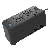 Estabilizador Forza FVR-1222USB 1200VA 220V USB - Preto