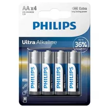 Pilha AA Philips Ultra Alkalina LR6E4B/70 PACK-4 Blue