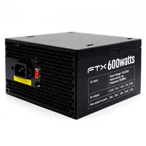 Fonte FTX FTX-CDA-600WV2 ATX 600W Bivolt - Preto