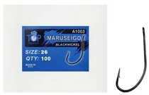 Anzol Top Fishing Maruseigo Black Nickel 26 com 100 Pçs