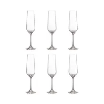 Set de Copas para Champán Bohemia Tori Titanium 210ML 6 Piezas
