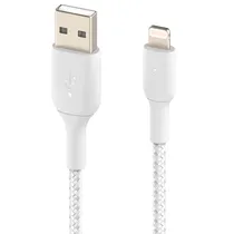 Cabo Belkin Boostcharge CAA002BT1MWH USB-A / Lightning / Trançado - Branco