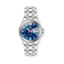 Relógio Analógico Masculino Daniel Klein Premium DK.1.12380-3 - Prata e Azul