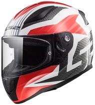 Capacete para Moto LS2 Rapid II FF353 - Tamanho L (59-60) - Vermelho/Branco