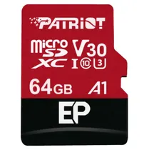 Cartão de Memória Micro SD Patriot V30 64GB 80MBS - PEF64GEP31MCX