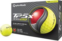 Bola de Golfe Taylormade TP5X Hi-Vis - Amarelo (12 Unidades)