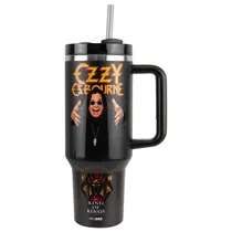 Copo Térmico Weedoo Ozzy Ozbourne - 1.2L - com Canudo - Preto  Copo Térmic...