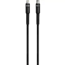 Foxbox Cable USB Round Pro USB C-Light 1.25M Negro