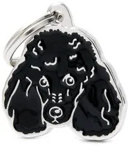 Medalha de Identificação Myfamily Friends Cão Poodle Preto MF20NBLACK