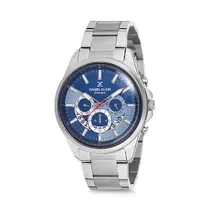 Relógio Analógico Masculino Daniel Klein Exclusive DK12110-5 - Prata e Azul