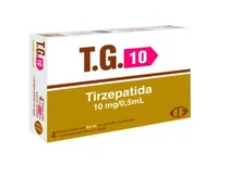 T.G. 10 Tirzepatida 10 MG/0,5 ML - Frasco Solucion Inyectable 4 Unidades-